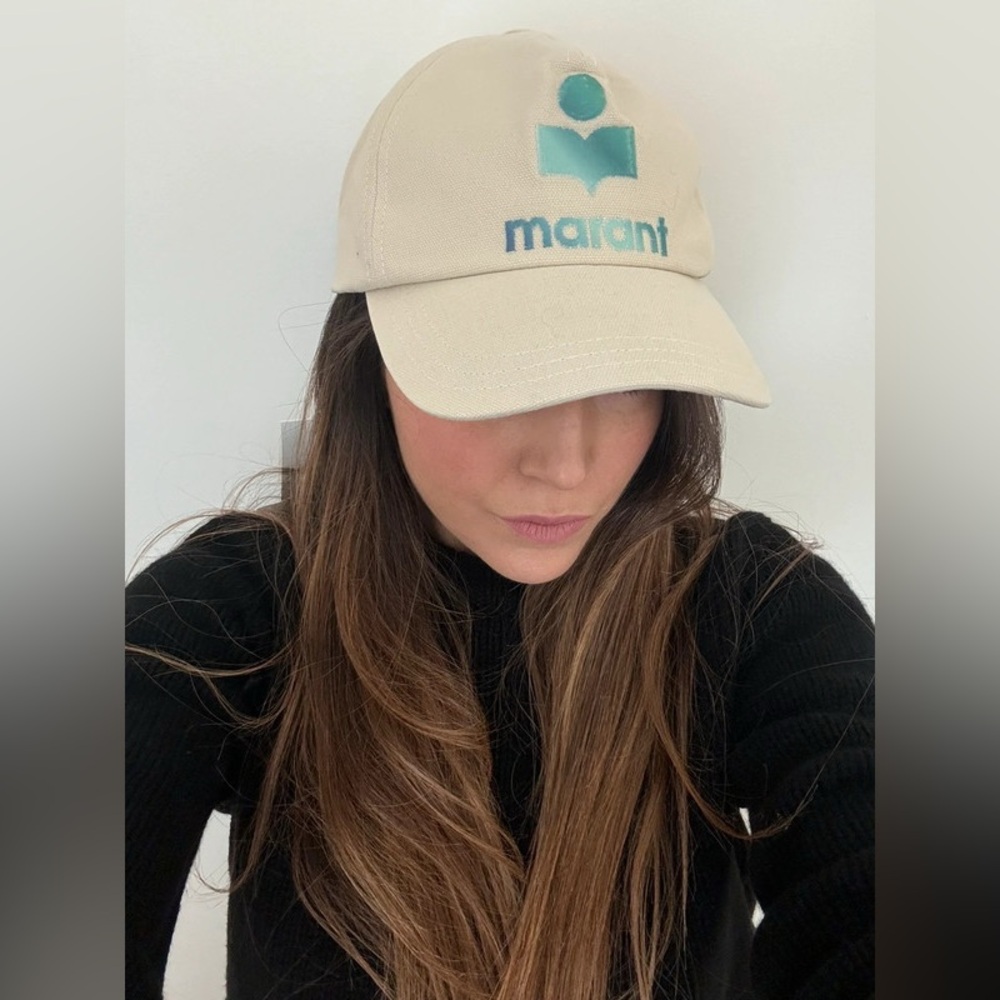 NWT Isabel Marant Cotton "TYRON" Baseball Cap With Logo Embroidery